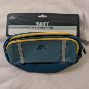 QUEST SWIFT WRIST/WAIST PACK - NEW WITH TAGS - TEAL/SUNSHINE
